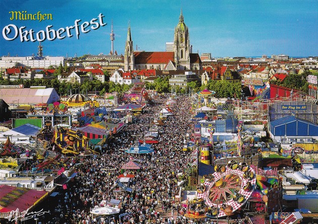 Пивной фестиваль Октоберфест в Мюнхене